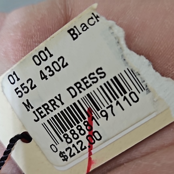 NWT Oonagh by Nanette Lepore Jerry knit dress with front chiffon ruffle. Medium - Picture 8 of 11